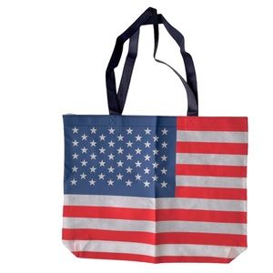 American Flag Tote Bag Red White and Blue 17.75x15.5”